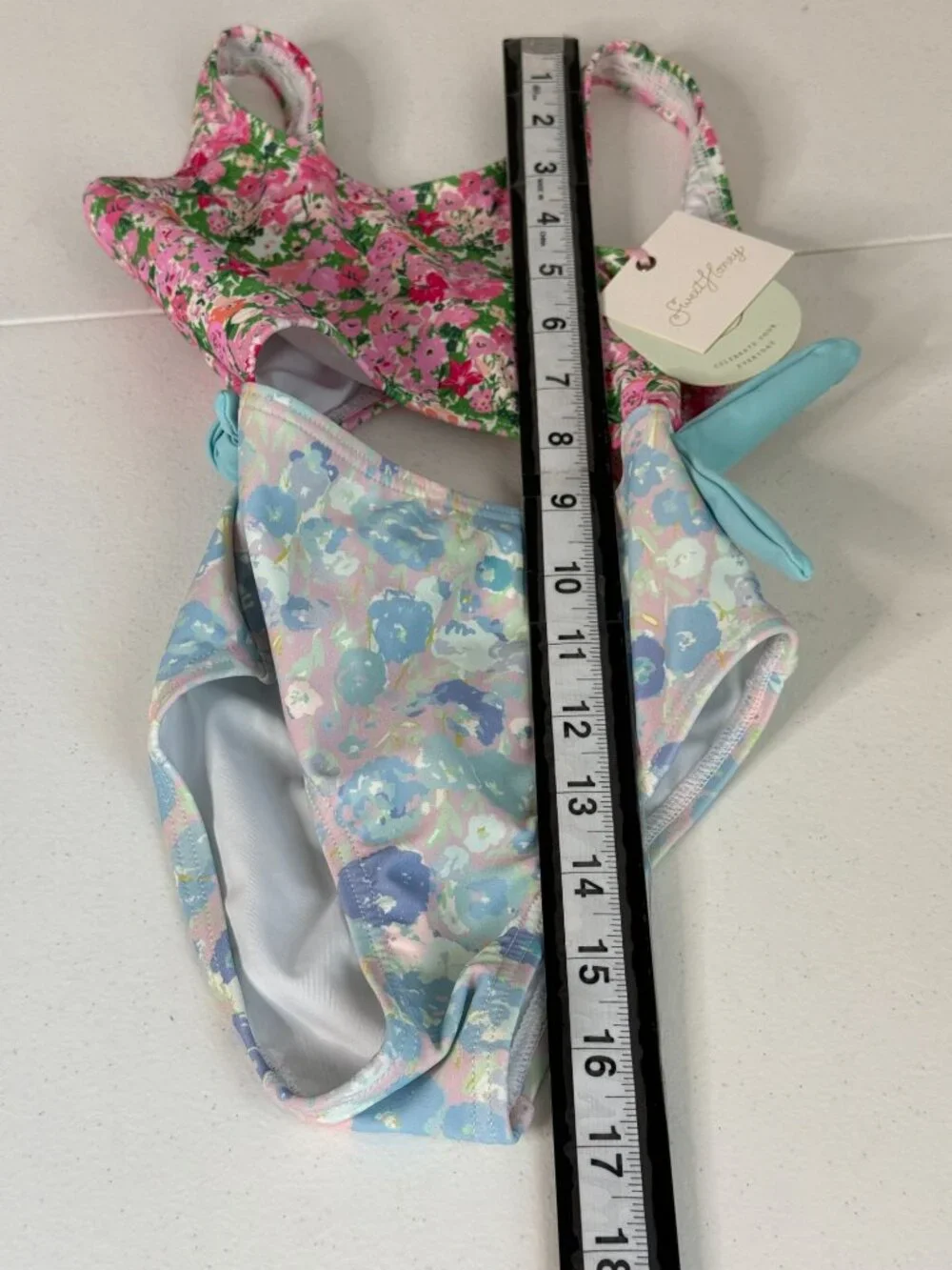 Sweet Honey Girls 4T Floral Cutout One Piece Swimsuit NWT